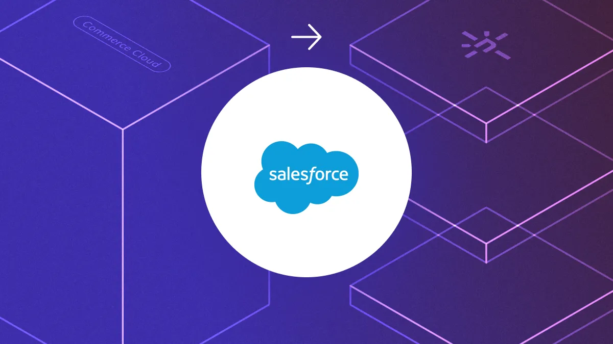 Abstract image displaying Salesforce Commerce Cloud for Netlify Connect