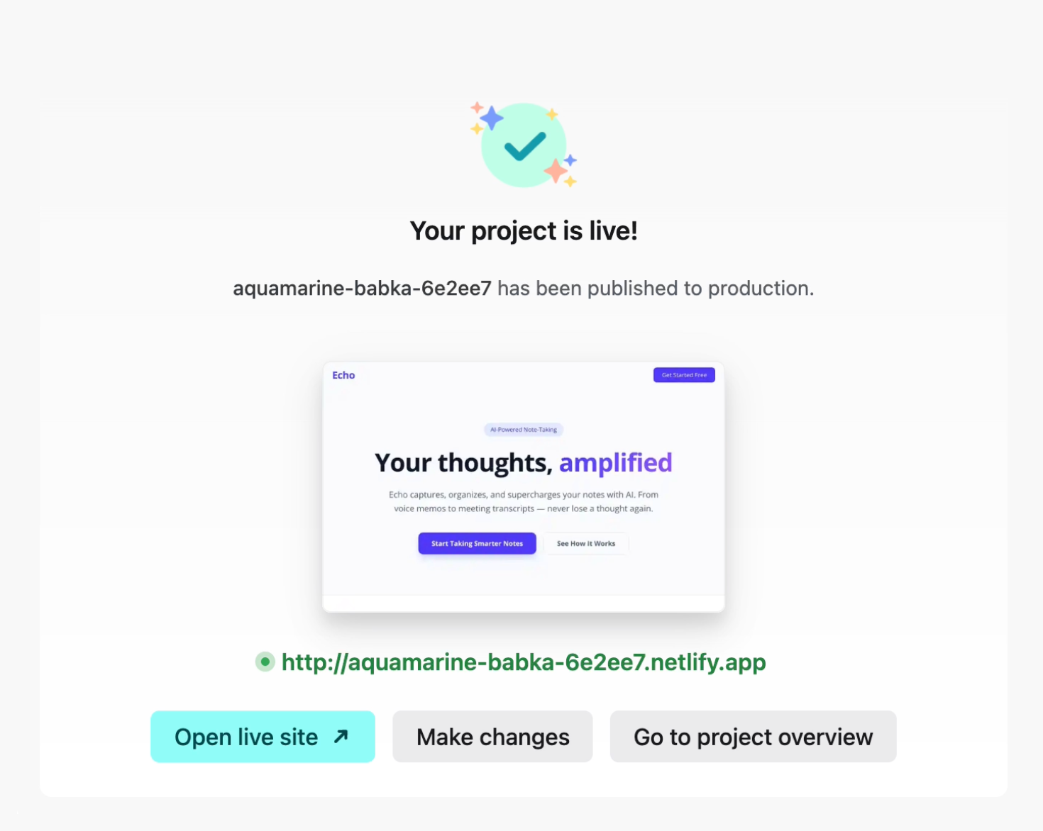 Deploy preview