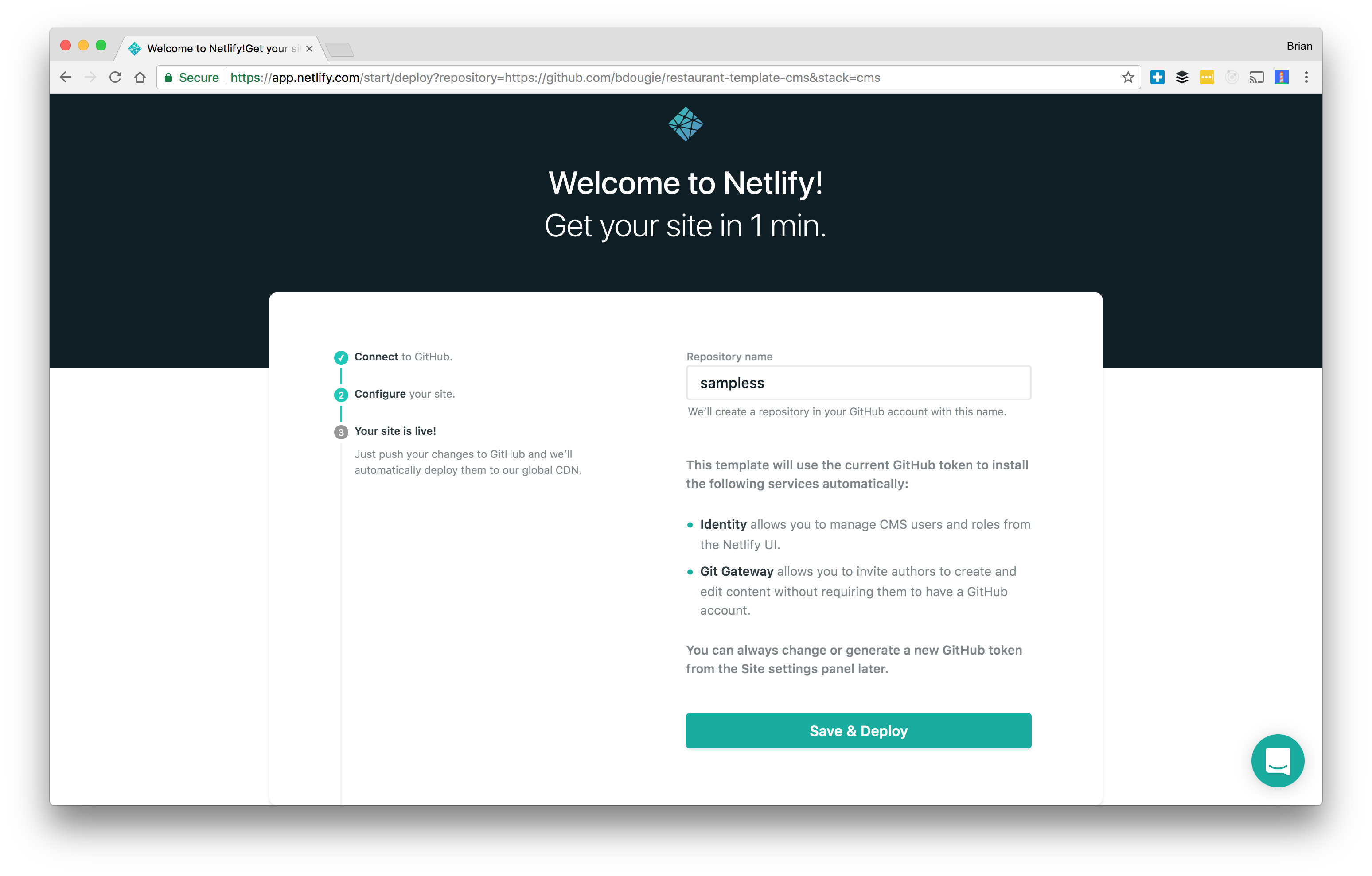 deploy netlify restaurant