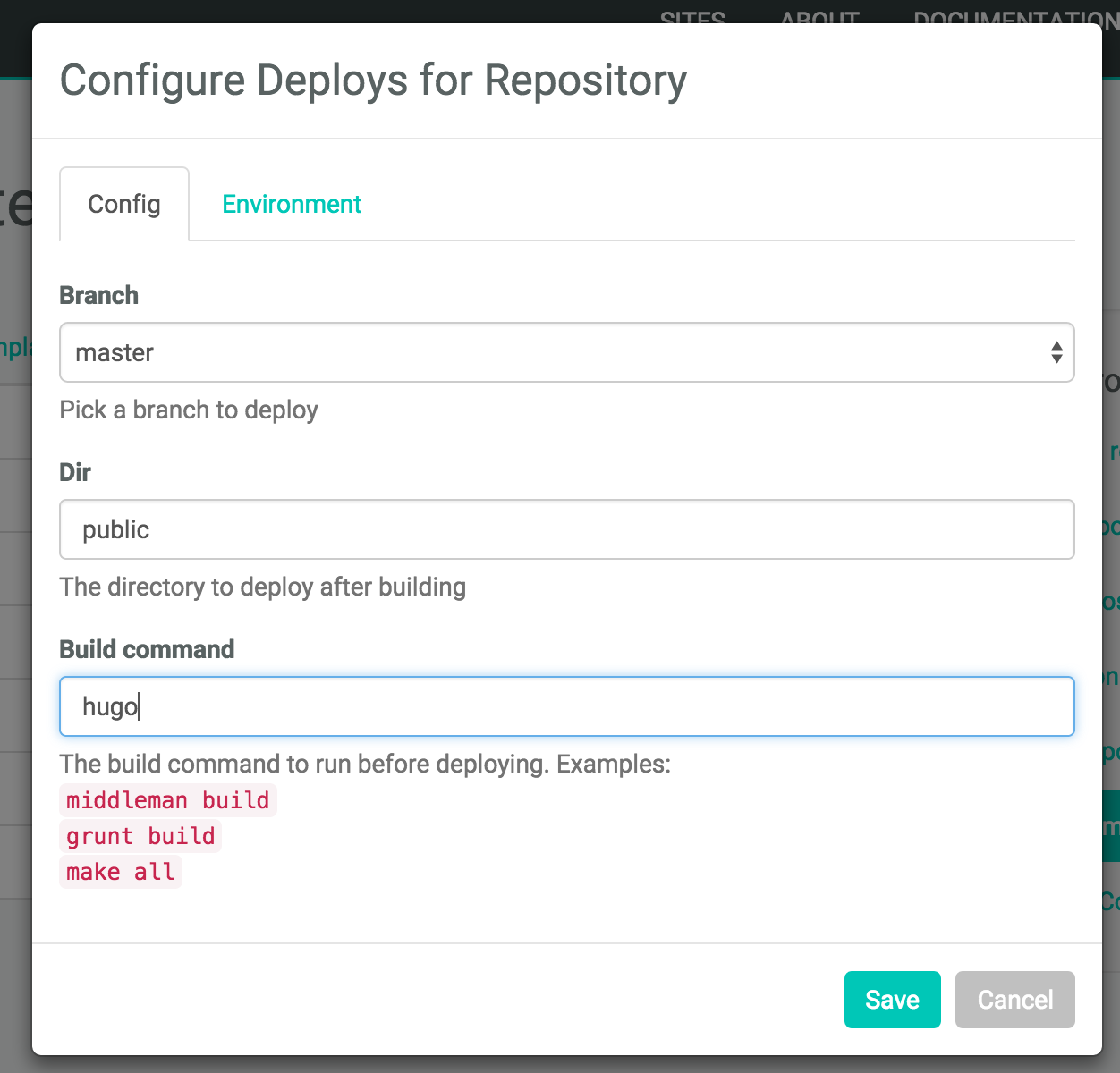 Configuration repository